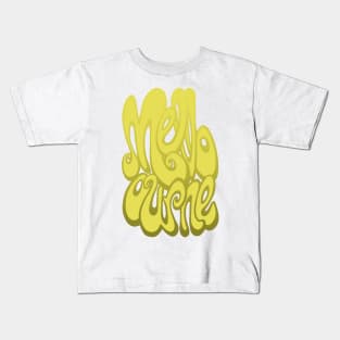 Melbourne lettering - Meadowlark Yellow Kids T-Shirt